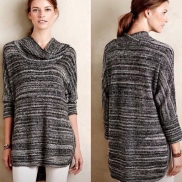 Anthropologie Field & Flower Spacedye Cowl Neck Sweater - Picture 2 of 8